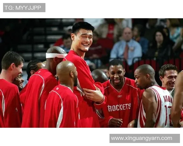 飞抱姚明的传奇瞬间：篮球巨星与梦想的完美交汇